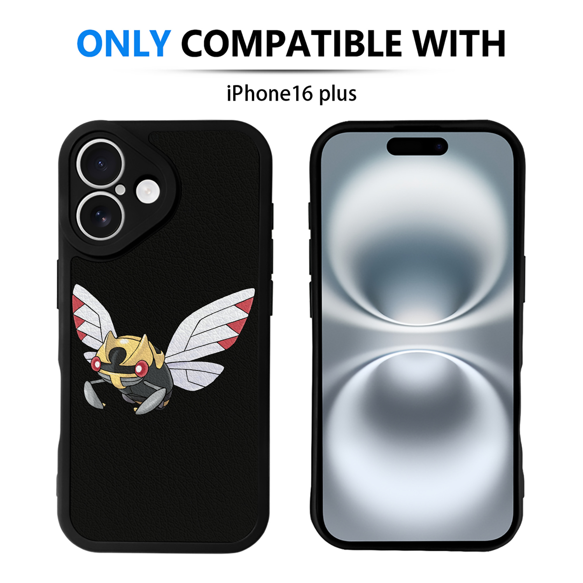 （画像用） ポケットモンスター Pokémon 【iPhone 16シリーズ対応】シリコンスマホケース（レザー調） 材質：シリコン